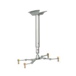ITB Solution - Kit montaggio (montaggio a soffitto, staffa interfaccia, palo telescopico) - per proiettore - argento - installabile a soffitto